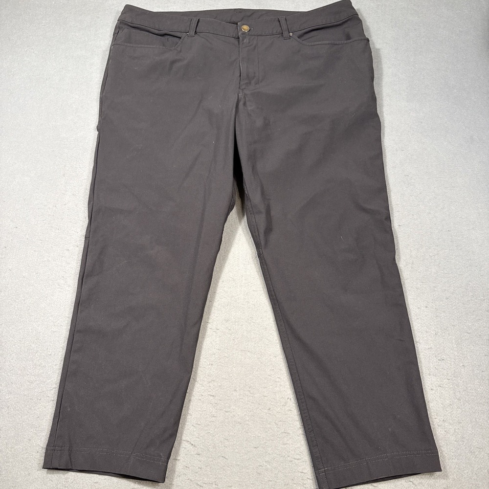 PANTS GOLF Lululemon Men 38x26 CHARCOAL ABC Slim Commission Warpstreme LM5972S